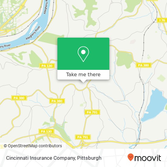 Cincinnati Insurance Company map