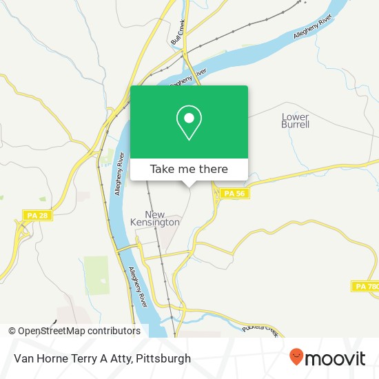 Mapa de Van Horne Terry A Atty