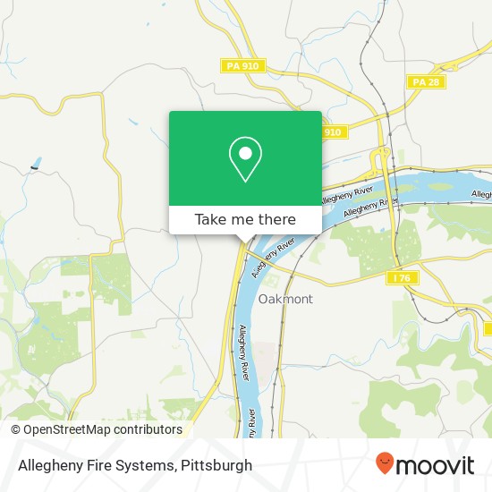 Mapa de Allegheny Fire Systems