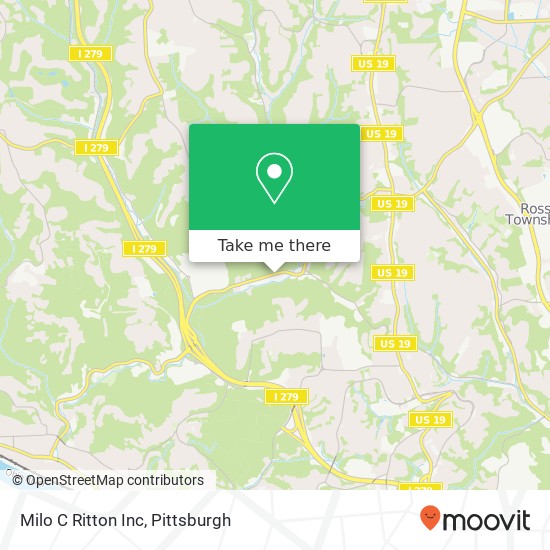 Milo C Ritton Inc map