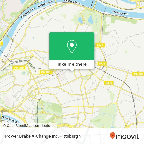 Mapa de Power Brake X-Change Inc