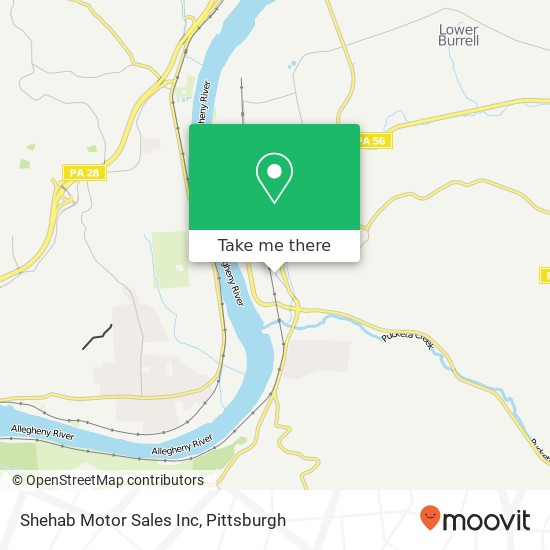 Mapa de Shehab Motor Sales Inc