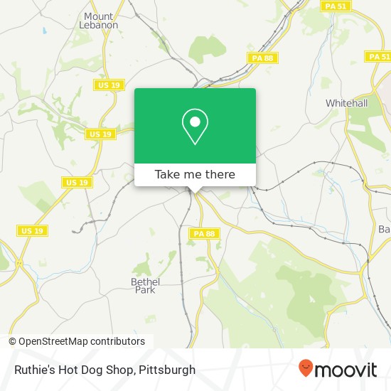 Mapa de Ruthie's Hot Dog Shop