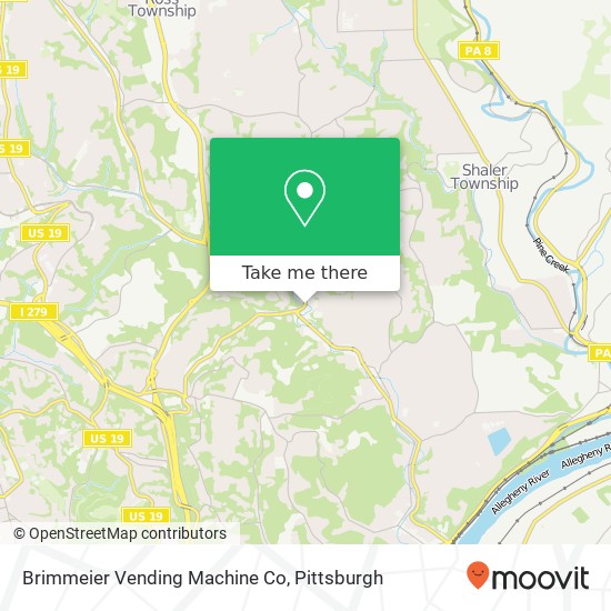 Brimmeier Vending Machine Co map