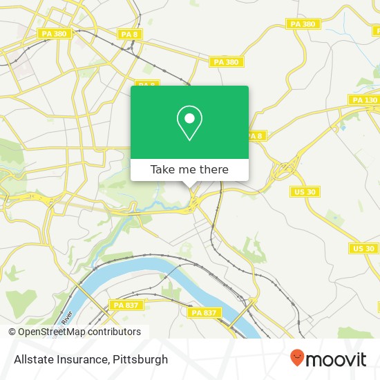 Allstate Insurance map