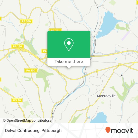 Delval Contracting map