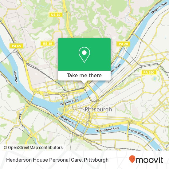 Henderson House Personal Care map