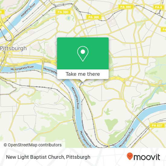 New Light Baptist Church map