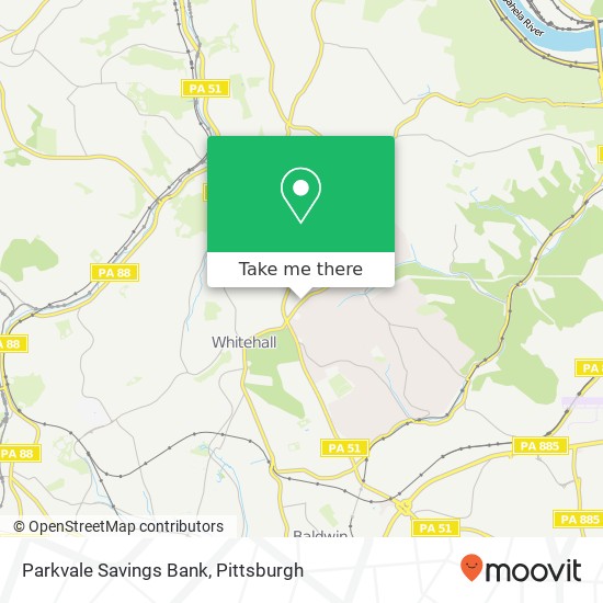 Parkvale Savings Bank map