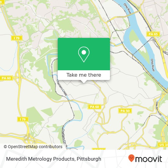 Meredith Metrology Products map