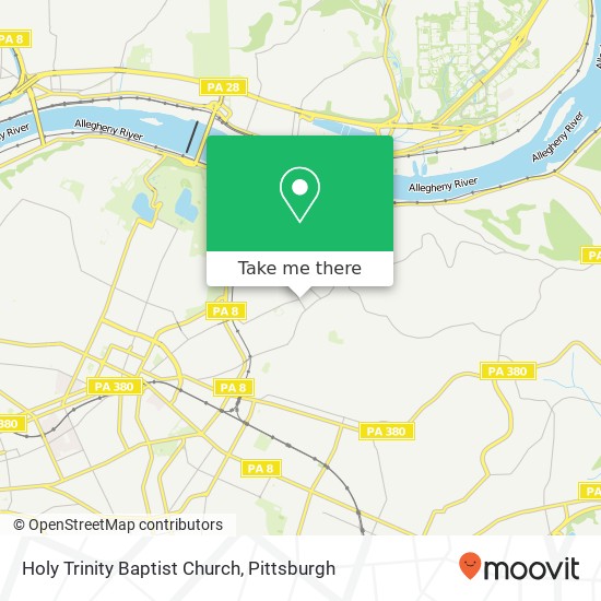 Holy Trinity Baptist Church map