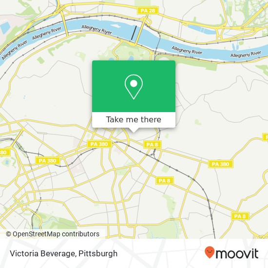 Victoria Beverage map
