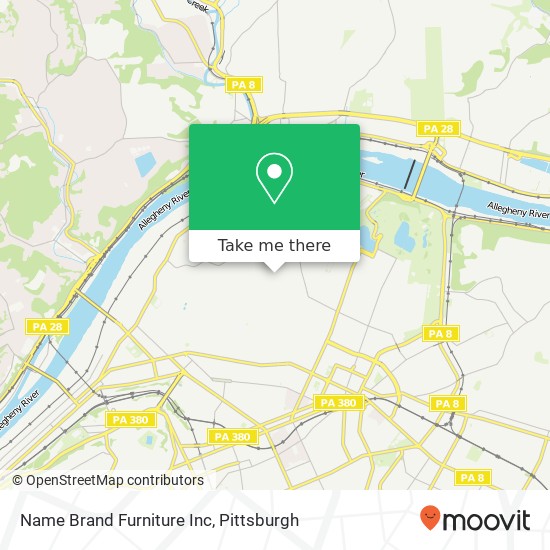 Name Brand Furniture Inc map