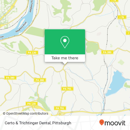 Mapa de Certo & Trichtinger Dental