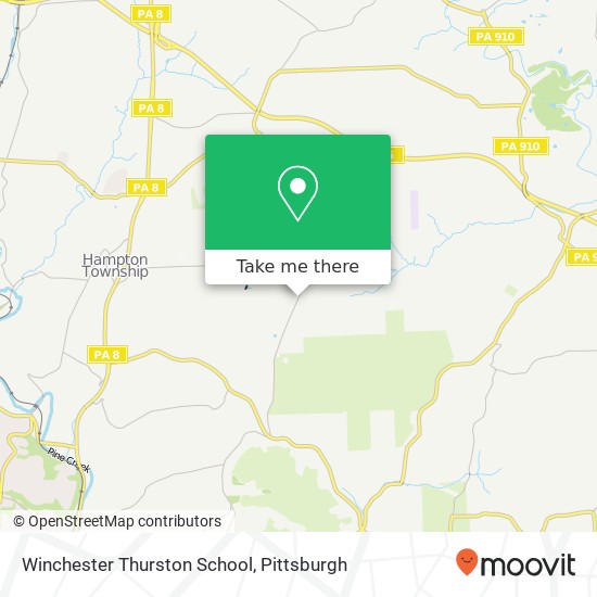 Mapa de Winchester Thurston School