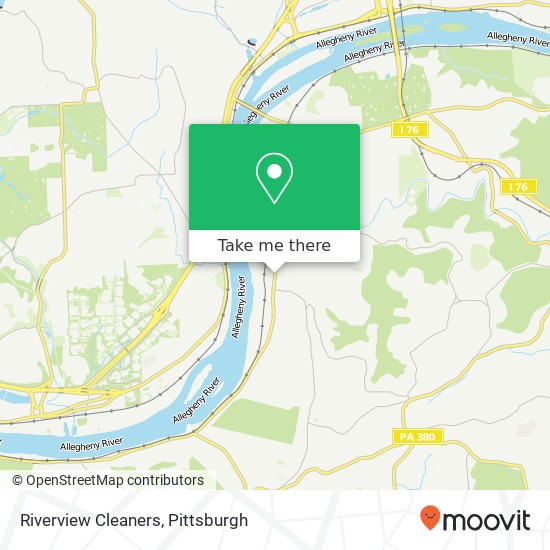 Riverview Cleaners map