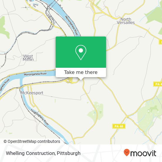 Whelling Construction map