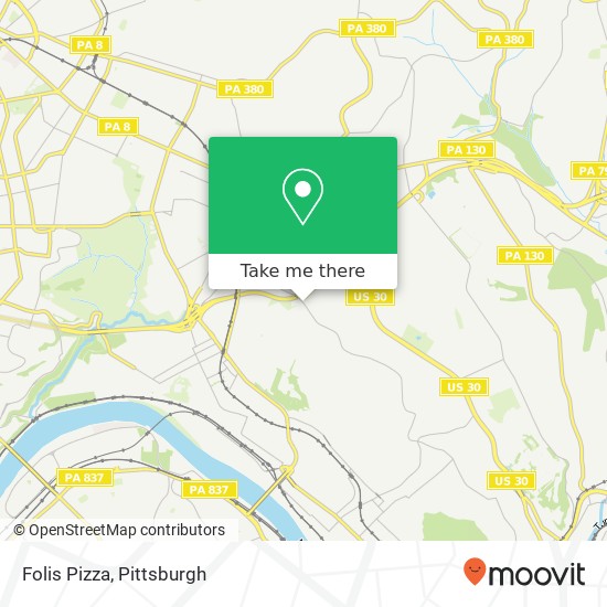 Folis Pizza map