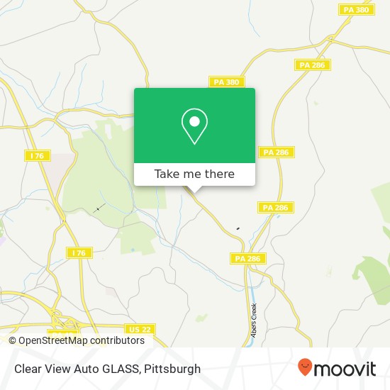 Mapa de Clear View Auto GLASS