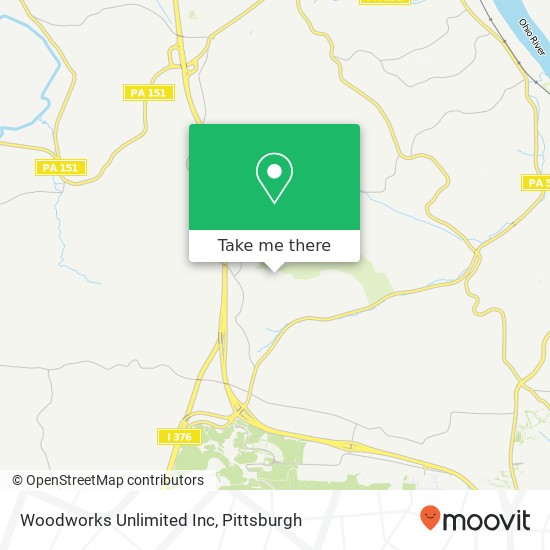 Woodworks Unlimited Inc map