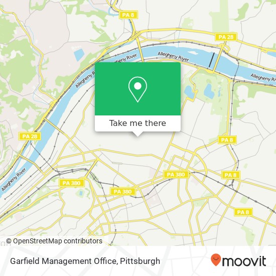Mapa de Garfield Management Office