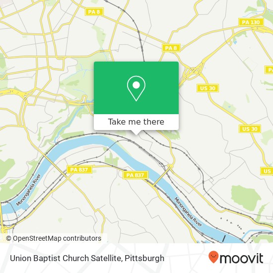 Union Baptist Church Satellite map