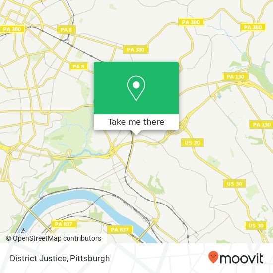 District Justice map
