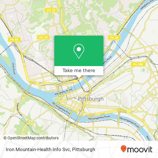 Iron Mountain-Health Info Svc map