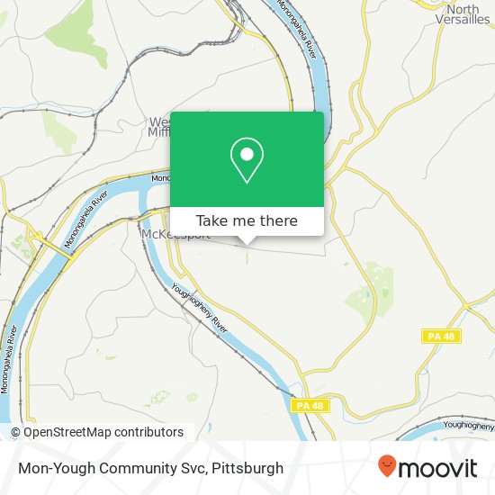 Mapa de Mon-Yough Community Svc
