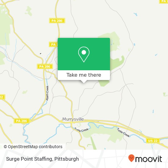 Mapa de Surge Point Staffing