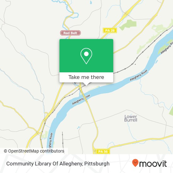Community Library Of Allegheny map