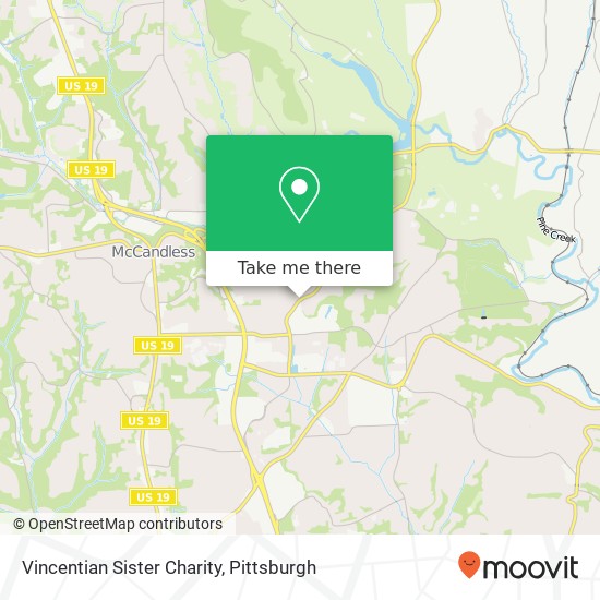 Vincentian Sister Charity map