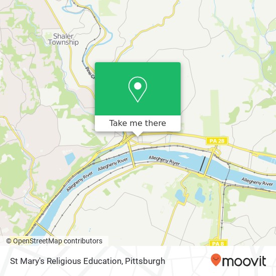 Mapa de St Mary's Religious Education