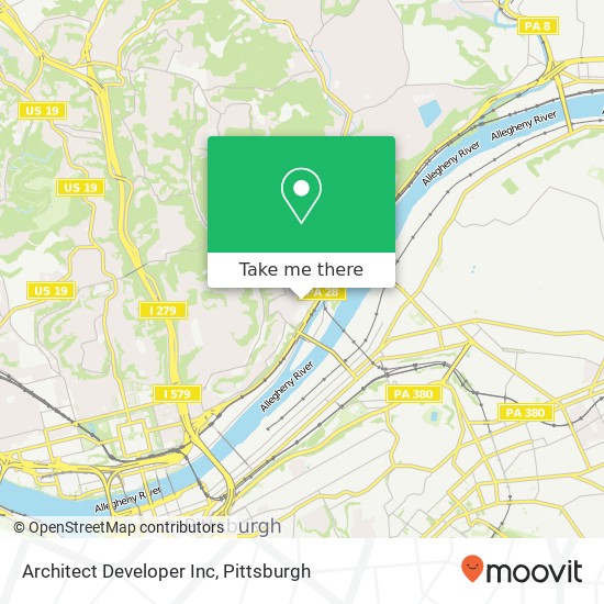 Architect Developer Inc map