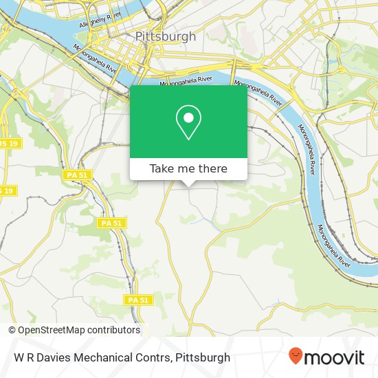 Mapa de W R Davies Mechanical Contrs