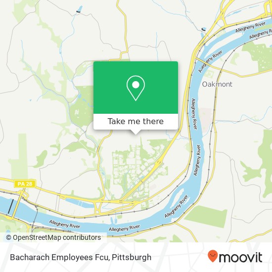 Bacharach Employees Fcu map