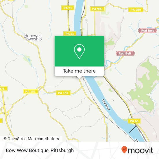 Bow Wow Boutique map