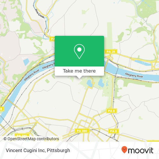 Mapa de Vincent Cugini Inc