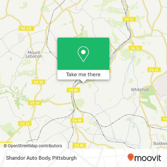 Shandor Auto Body map