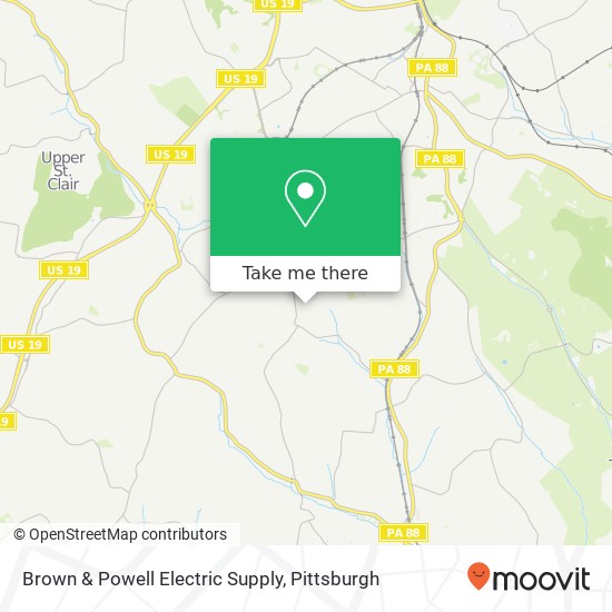 Mapa de Brown & Powell Electric Supply