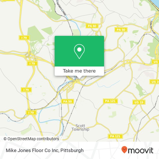 Mike Jones Floor Co Inc map