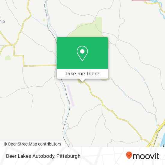 Deer Lakes Autobody map