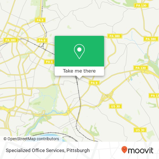 Specialized Office Services map