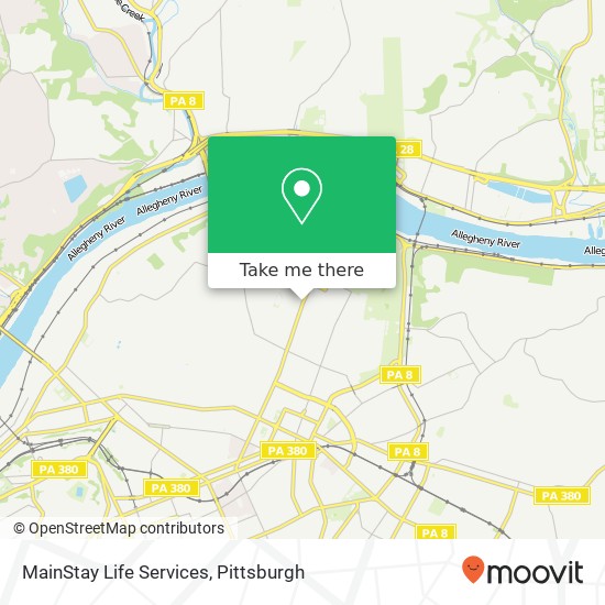 Mapa de MainStay Life Services