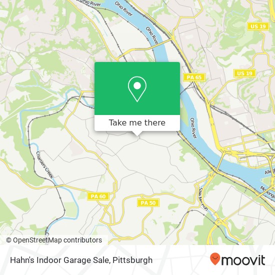 Mapa de Hahn's Indoor Garage Sale