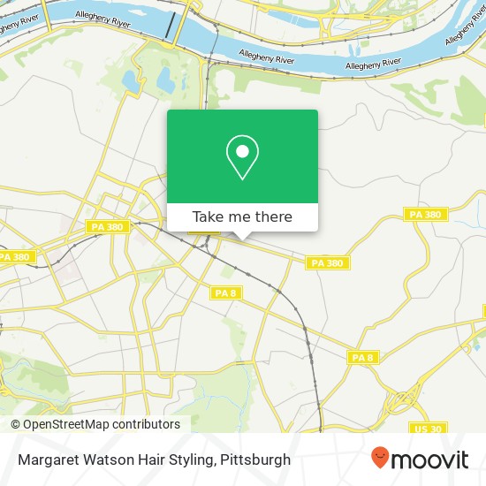 Margaret Watson Hair Styling map