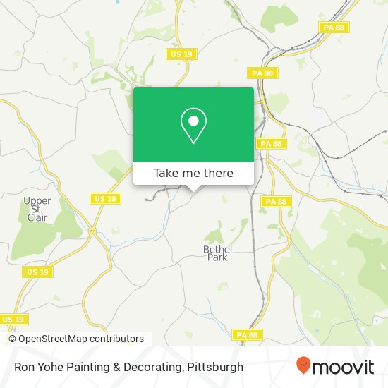 Ron Yohe Painting & Decorating map