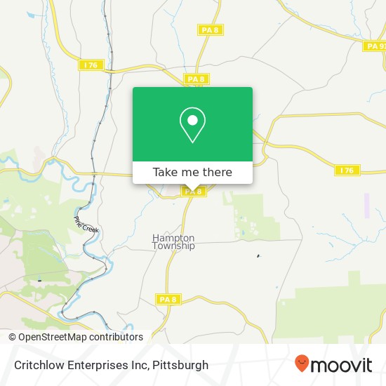 Mapa de Critchlow Enterprises Inc