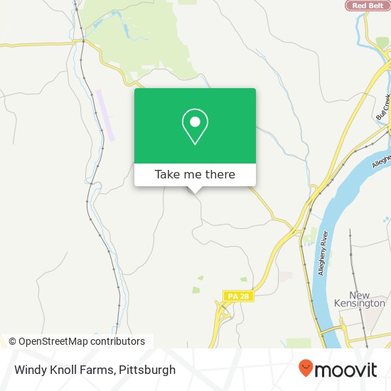 Mapa de Windy Knoll Farms