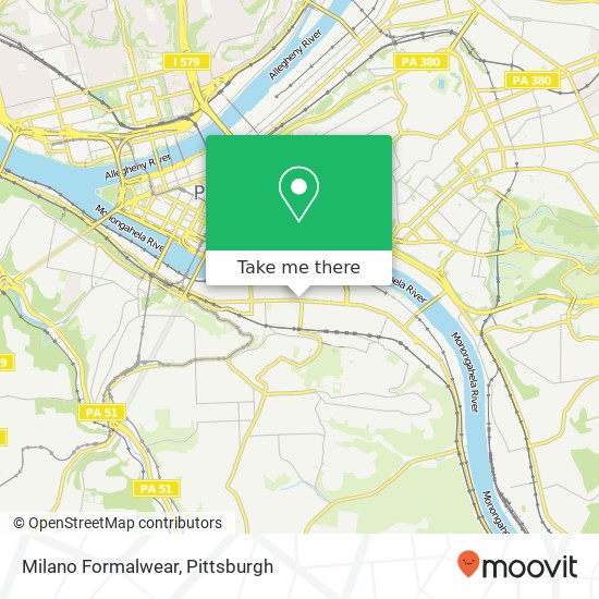 Milano Formalwear map